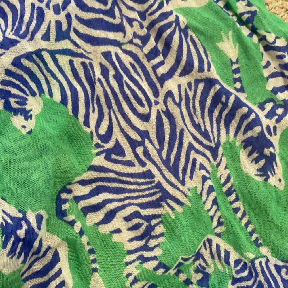 Lilly Pulitzer zebra pattern infinity scarf